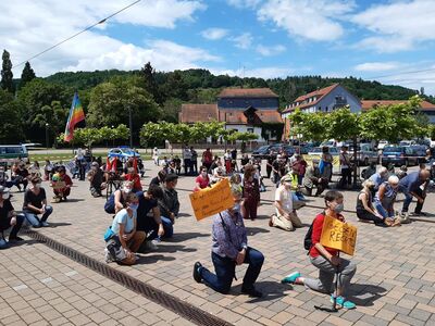 Solidarität mit der Black Lives Matter Bewegung