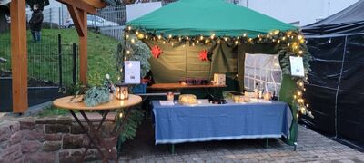 SPD-Stand am Höringer Weihnachtsmarkt