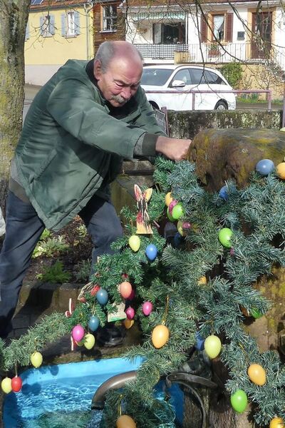 Gert bei seiner Arbeit