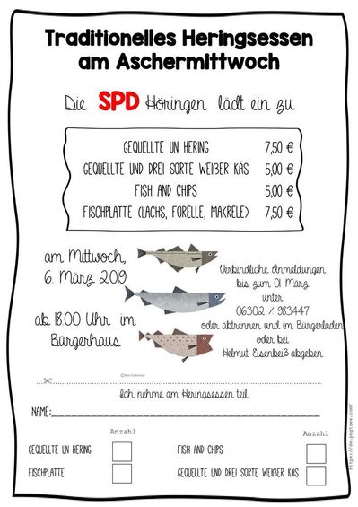 Einladung zum Heringsessen